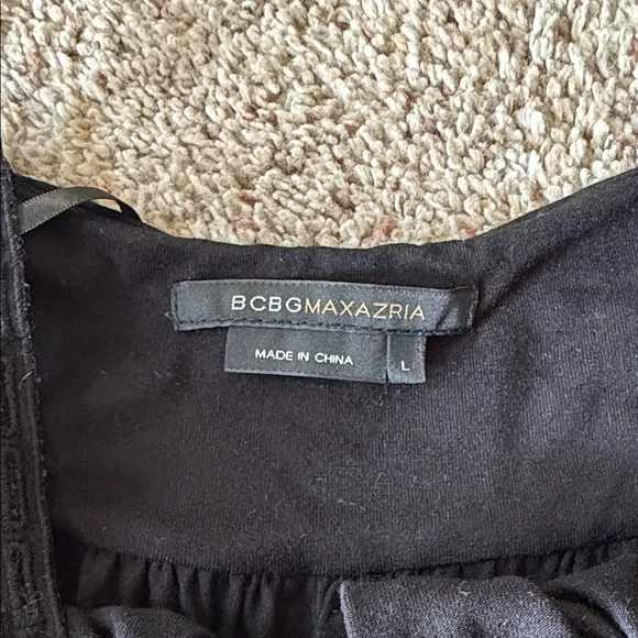 BCBGMaxAzria Black Lace Accent Tank Top - Picture 2 of 9